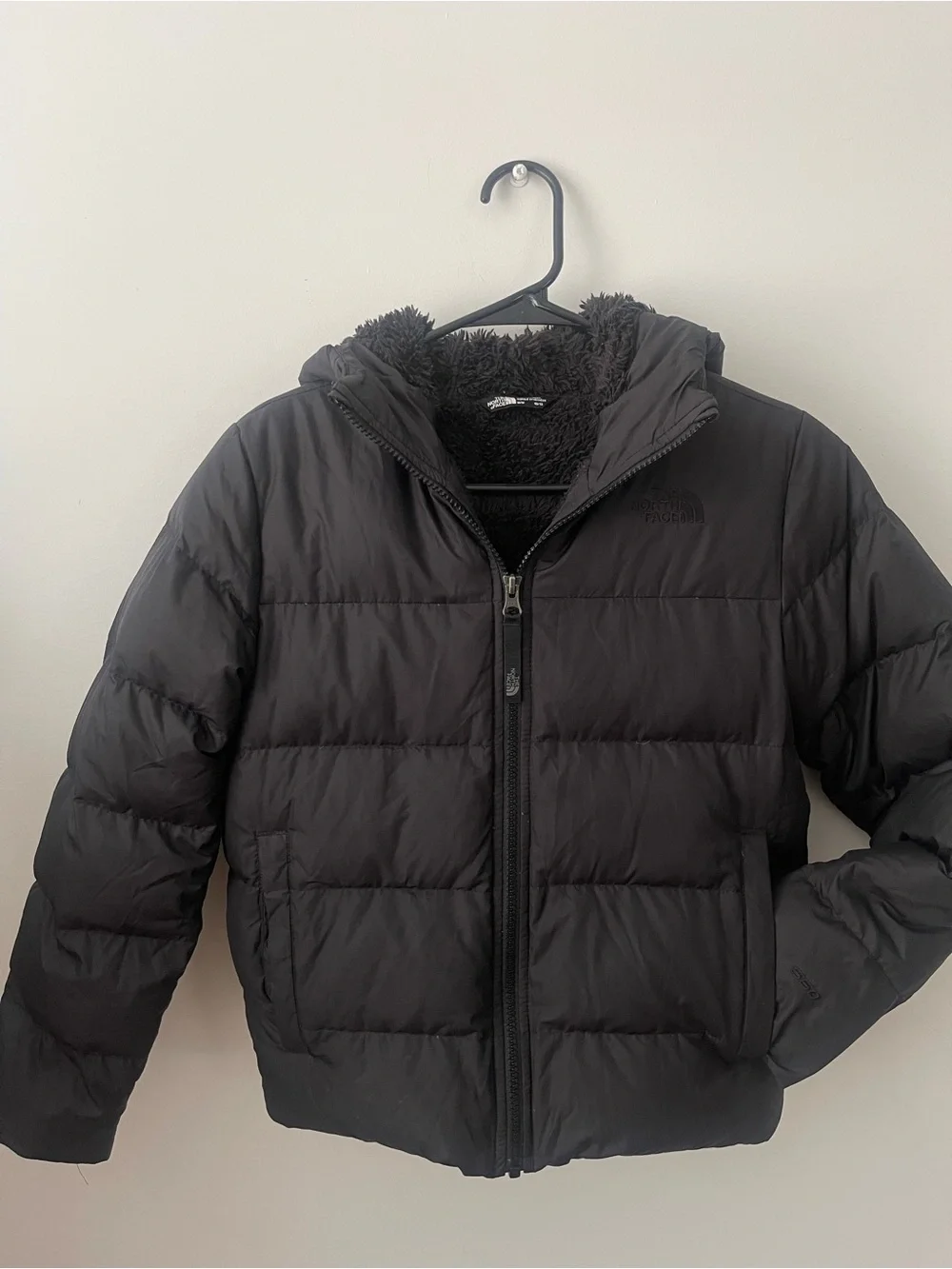 The North Face Black Quilted Hooded Puffer Jacket